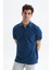 Erkek Regular Fit Basic % 100 Pamuk Pike Fermuarlı Polo Yaka Tişört Y29374354202 3