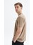 Erkek Regular Fit Basic Süprem Bisiklet Yaka Tişört Y29344472602 4