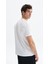 Erkek Regular Fit Yazı Baskılı Süprem Bisiklet Yaka Tişört Y29344472402 4