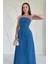 Straplez Maxi Kot Elbise 3