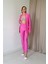 Fit Ceket ve Pantolon Takım - Pembe 3