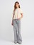 71796 Likralı Wideleg Denim Pantolon-Gri 1