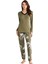 Kadın Yeşil Pijama Takım 9724 2