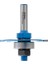 Ahşap Freze Bıçağı 03B-50802008 Dört Kanatlı Rulmanlı Yivli Kanal Açma Freze Ucu Sap 8 mm 1