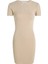 Washed Woven Label Rıb Dress 4