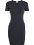 Washed Woven Label Rıb Dress 4