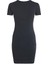 Washed Woven Label Rıb Dress 5