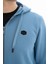 Erkek Basic Büyük Beden 3 İplik Şardonlu Tam Fermuar Cepli Kapüşonlu Sweatshirt K26324801101 4