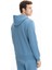 Erkek Basic Büyük Beden 3 İplik Şardonlu Tam Fermuar Cepli Kapüşonlu Sweatshirt K26324801101 6