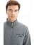 Erkek Büyük Beden Yarım Fermuar Basic Dik Yaka Sweatshirt K26544801201 2