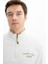 Erkek Büyük Beden Yarım Fermuar Basic Dik Yaka Sweatshirt K26544801201 2