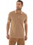 Erkek % 100 Pamuk Regular Fit Parça Boyama Polo Yaka T-Shirt Y25374376001 4