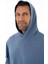 Erkek Oversize 2 İplik Kanguru Cepli Kapşonlu Sweatshirt Y25254376601 2