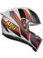 K1 S Blipper Grey Red Kapalı Kask 5