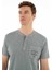 Erkek Regular Fit Parça Boyama Bisiklet Yaka Tişört Y25344490001 2