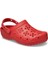 Classic Floral Cut Out Clog Kırmızı Unisex Yetişkin 210927 2