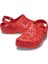 Classic Floral Cut Out Clog Kırmızı Unisex Yetişkin 210927 3
