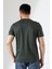 Erkek Iki Renk Parçalı Bisiklet Yaka T-Shirt - Pamuklu Tişört 5