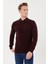 Klasik Kalıp Polo Yaka Çıtçıtlı Erkek Desenli Triko KAZAK-T-1293 1