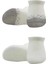2'li Penye Sneakers Çorap BS20105 Ekru Gri 2