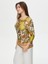 Eteği Sulu Çiçek Desen Yuvarlak Yaka 3/4 Kol T-Shirt S25TSH097 4
