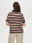 Polo Yaka Payetli Çizgili Örme Bluz S25BLZ012 3