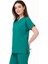 Ultralycra Spaniard - Likralı Doktor Hemşire Scrubs Tek Üst Cerrahi Forma (Kadın), Cerrahi Yeşil 1