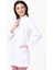 Hakim Yaka 85 cm Doktor Hemşire Öğretmen Önlüğü (Kadın), Beyaz 4