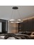 Late Gri 60'lık Yuvarlak 41 Watt Modern Sarkıt Salon LED Avize 1