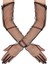 Uzun Boy Likralı Siyah Renk Yetişkin Mega Tül Eldiven 53 cm (4887) 1