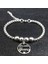 F Aile Büyükannem Paslanmaz Çelik Bilezikler Kadınlar Için Gümüş Renkli Boncuk Bilezik Bileklik Takılar Pulseras Mujer B (Yurt Dışından) 5