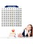 Matematik Öğreten Yüzlük Tablo Duvarda Iz Bırakmaz Akıllı Kağıt Yapışkansız Statik 60X60 cm (4887) 1