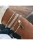 B00116 Modyle Yeni Bohem Siyah Halat Zincir Bileklik Seti Kadınlar Için Uçak Kabuk Ay Kalp Kristal Şanslı Bilezik Boho Takı (Yurt Dışından) 5