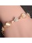SL377 Lüks Kristal Kalp Şans Bilezikleri ve Bilezikler Altın Rengi Bilezikler Kadınlar Için Mücevher Pulseira Feminina Bilezik Takı (Yurt Dışından) 1