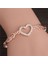 SL377 Lüks Kristal Kalp Şans Bilezikleri ve Bilezikler Altın Rengi Bilezikler Kadınlar Için Mücevher Pulseira Feminina Bilezik Takı (Yurt Dışından) 2
