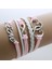 B232 Kadınlar Için Hediye Vintage Çok Katmanlı Örgülü Mum Ipi Bilezikler Şık Şans AB001 (Yurt Dışından) 1