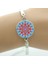 NS323 5 Hint: Indian Henna Yoga Takı Om Sembolü Budizm Zen Renkli Mandala Çiçek Bilezik Kadın Arkadaşlar Hediyeler NS323 (Yurt Dışından) 1