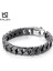 23CM Tarzı KB113834-BD Kalen Punk Bağlantı Zinciri Bilezik Erkek Paslanmaz Çelik Gizemli Sembol Charm Pulseira Masculina Ağır Kalın Kolluk Takı (Yurt Dışından) 2