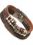 ISMT18 En Çok Satan Stiller Punk Bilezik Kadın Kafatası Çok Katmanlı Deri Wrap Bilezik Homme Pulseira Masculina Charm Cuff Bilezikler (Yurt Dışından) 3