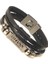 ISMT18 En Çok Satan Stiller Punk Bilezik Kadın Kafatası Çok Katmanlı Deri Wrap Bilezik Homme Pulseira Masculina Charm Cuff Bilezikler (Yurt Dışından) 5