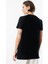 Regular Fit Bisiklet Yaka Basic Düz Kısa Kollu Pamuk Tunik Oversıze-Tunık 4