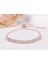 010 Gül Altın Baiduqiandu Bezel Ayarı Küçük Kübik Zirkonya Cz Zirkon Kristal Ayarlanabilir Bolo Bilezikler Kadınlar Için Düğün Takı (Yurt Dışından) 1