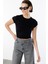 Kısa Kollu Kadın Crop T-Shirt Crop-T-Shırt 5