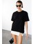 Kadın %100 Organik Pamuk Relaxed Fit Yırtmaçlı Yuvarlak Yaka T-Shirt Yırtmaçlı-T-Shırt 4