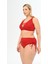 Aquaviva Kadın Kırmızı Büyük Beden Venezıa Çapraz Ipli Dekolte Bikini Takımı 2