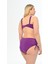 Aquaviva Kadın Mor Büyük Beden Venezıa Çapraz Ipli Dekolte Bikini Takımı 4