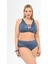 Aquaviva Kadın Indigo Büyük Beden Venezıa Çapraz Ipli Dekolte Bikini Takımı 1
