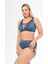Aquaviva Kadın Indigo Büyük Beden Venezıa Çapraz Ipli Dekolte Bikini Takımı 2