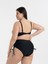 Aquaviva Kadın Büyük Beden Siyah Leopar Desen Katrina Toparlayıcı Yüksek Bel Bikini Takımı 4