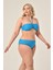 Aquaviva Kadın Büyük Beden Mavi Straplez Boyundan Bağlı Bikini Takımı 1